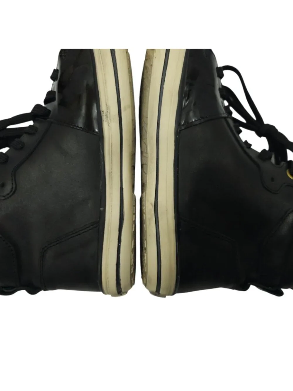 Steven by Steve Madden Dougiee High Top Sneaker 9 Studded Black Patent Punk Goth
